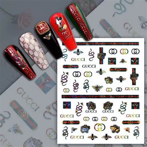 gucci snake nail decal